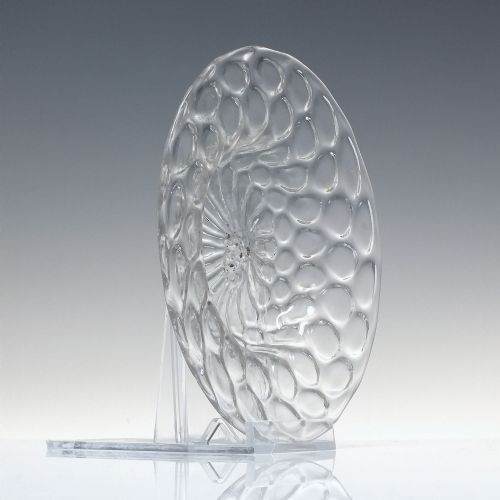 EARLY 18TH CENTURY GLASS SWEETMEAT OR ICE PLATE C1720 - ADDITIONAL PHOTO 2