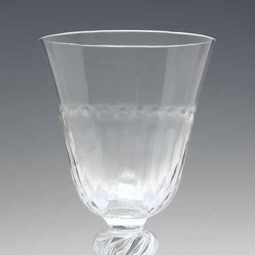 18TH CENTURY KNOPPED AIR TWIST WINE GLASS C1750 - ADDITIONAL PHOTO 3