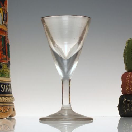 georgian deceptive toastmaster dram glass c1750 - CATEGORY: ANTIQUE GLASS - DATED 1750