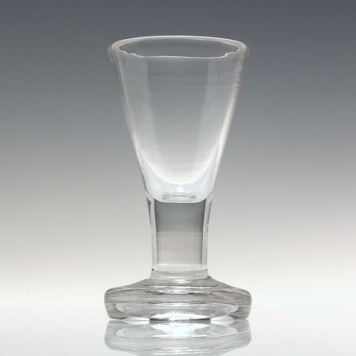 GEORGIAN FLANGED FOOT FIRING GLASS C1780 - ADDITIONAL PHOTO 1