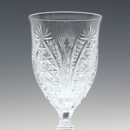 SIX ANTIQUE STEVENS WILLIAMS CUT WINE GLASS C1900 - ADDITIONAL PHOTO 4