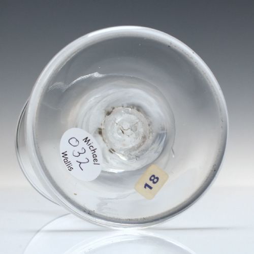 ANTIQUE GEORGIAN OPAQUE TWIST FIRING GLASS C1760 - ADDITIONAL PHOTO 5