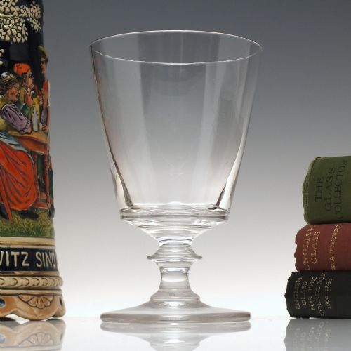 large 19th century bucket bowl georgian glass rummer c1820 - CATEGORY: ANTIQUE GLASS - DATED 1800