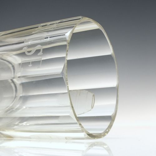 19TH CENTURY NO EXCISE GAMBLING DICE WHISKY GLASS TUMBLER C1850 - ADDITIONAL PHOTO 4