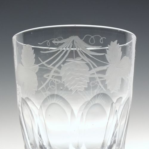 19TH CENTURY ENGRAVED 'LAST DROP' WHISKY TUMBLER C1870 - ADDITIONAL PHOTO 2