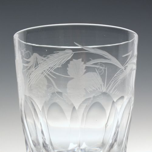 19TH CENTURY ENGRAVED 'LAST DROP' WHISKY TUMBLER C1870 - ADDITIONAL PHOTO 5
