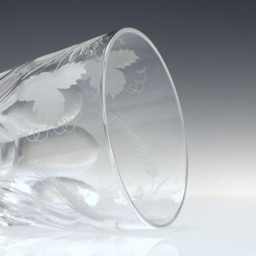 19TH CENTURY ENGRAVED 'LAST DROP' WHISKY TUMBLER C1870 - ADDITIONAL PHOTO 6