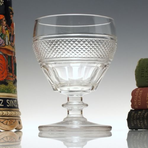 large 19th century anglo irish glass rummer c1810 - CATEGORY: ANTIQUE GLASS - DATED 1800