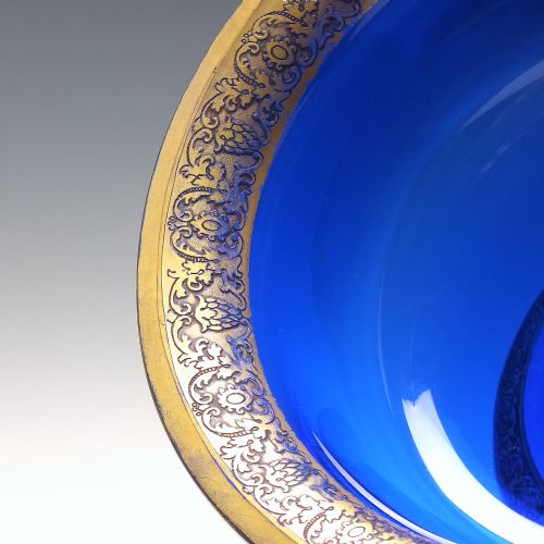 ART NOUVEAU MOSER SIGNED FOOT GLASS BOWL C19181922 - ADDITIONAL PHOTO 2