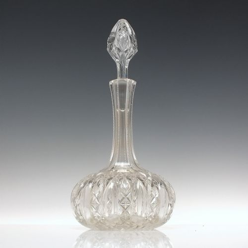EXCEPTIONAL RARE PAIR OF ALDERMAN COPELAND GLASS DECANTERS C1865 - ADDITIONAL PHOTO 2