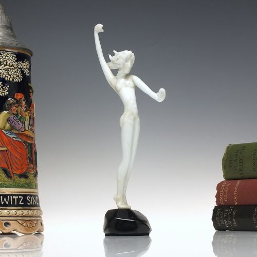 art deco istvan komaromy glass dancer c1935 - CATEGORY: ANTIQUE GLASS - DATED 1930
