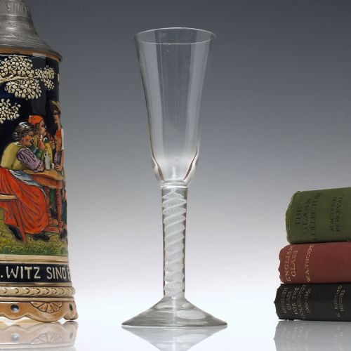 georgian glass opaque twist ale c1760 - CATEGORY: ANTIQUE GLASS - DATED 1750