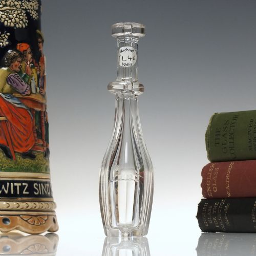 georgian engraved glass toddy lifter c1820 - CATEGORY: ANTIQUE GLASS - DATED 1800