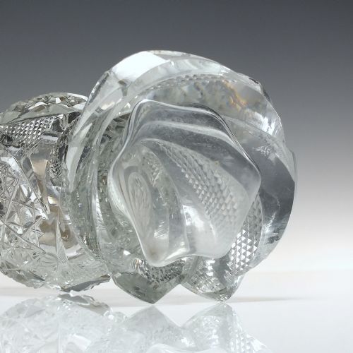 PAIR SILVER TOPPED EDWARDIAN GLASS DECANTERS C1910 - ADDITIONAL PHOTO 4