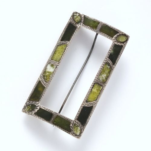 rare victorian silver buckle brooch birmingham 1899 - CATEGORY: ANTIQUE JEWELLERY - DATED 1890