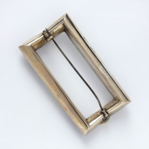 RARE VICTORIAN SILVER BUCKLE BROOCH BIRMINGHAM 1899 - ADDITIONAL PHOTO 1