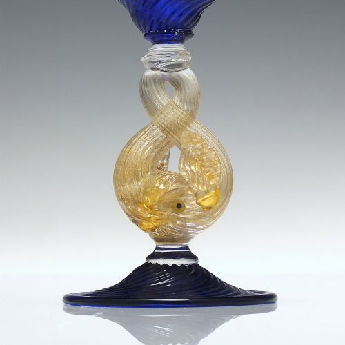 VENETIAN SALVIATI DOLPHIN GLASS C1900 - ADDITIONAL PHOTO 2