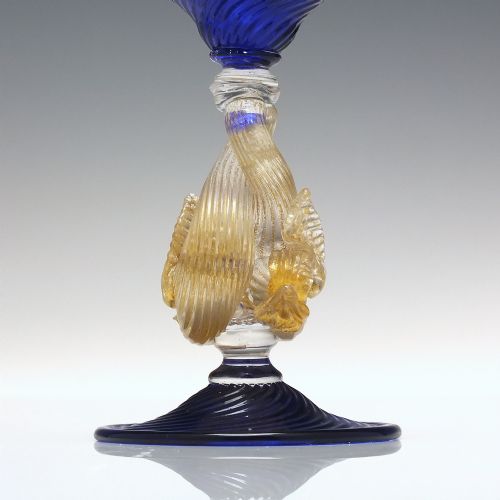 VENETIAN SALVIATI DOLPHIN GLASS C1900 - ADDITIONAL PHOTO 3