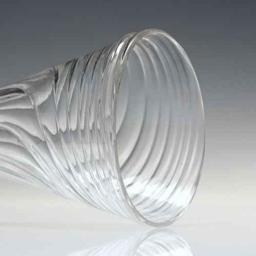 GEORGIAN WRYTHEN MOULDED ALE GLASS C1760 - ADDITIONAL PHOTO 3