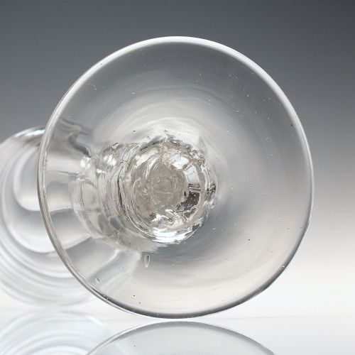 GEORGIAN WRYTHEN MOULDED ALE GLASS C1760 - ADDITIONAL PHOTO 4