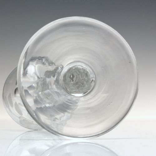 18TH CENTURY JACOBITE FACET CUT WINE GLASS C1780 - ADDITIONAL PHOTO 8