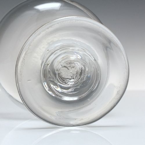 GEORGIAN ENGRAVED GLASS RUMMER C1800 - ADDITIONAL PHOTO 4