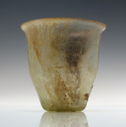 roman glass beaker with wheel cut bands 1st 2nd century ce - CATEGORY: ANTIQUE GLASS - DATED BEFORE 1700