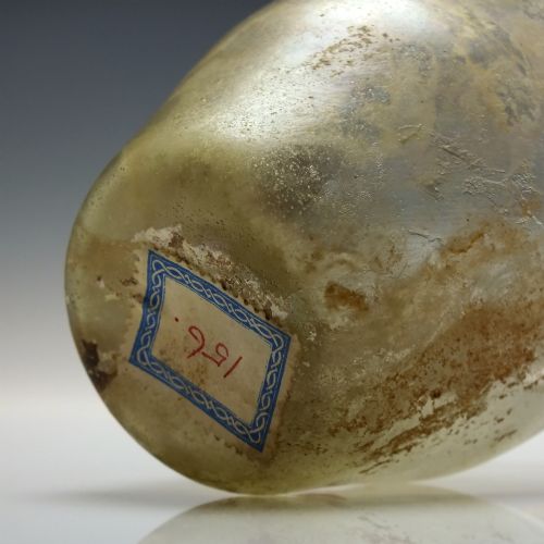 ROMAN GLASS BEAKER WITH WHEEL CUT BANDS 1ST 2ND CENTURY CE - ADDITIONAL PHOTO 7