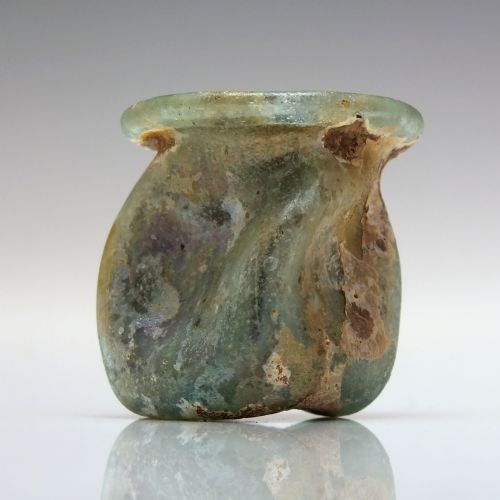 rare miniature roman glass vessel 2nd 4th century ce - CATEGORY: ANTIQUE GLASS - DATED BEFORE 1700
