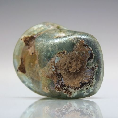 RARE MINIATURE ROMAN GLASS VESSEL 2ND 4TH CENTURY CE - ADDITIONAL PHOTO 4