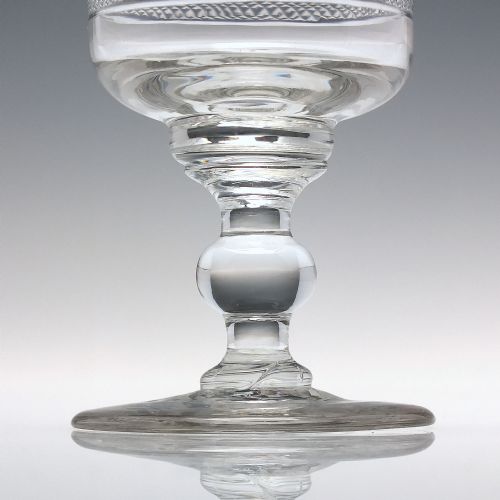PAIR 19TH CENTURY ANGLO IRISH PORT WINE GLASS C1810 - ADDITIONAL PHOTO 2