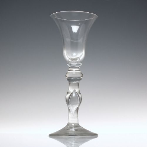 GEORGIAN BALUSTROID WINE GLASS C174 - ADDITIONAL PHOTO 1