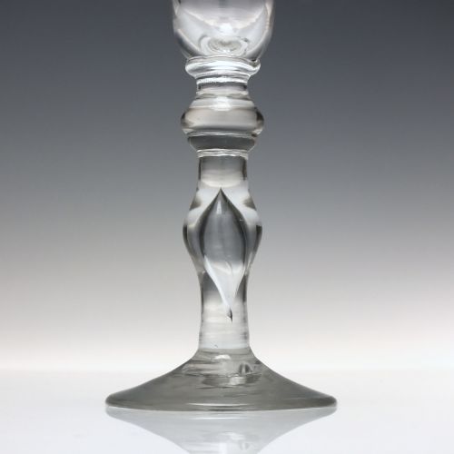 GEORGIAN BALUSTROID WINE GLASS C174 - ADDITIONAL PHOTO 3