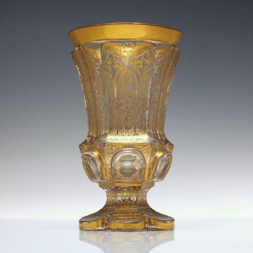 19TH CENTURY GILDED GLASS RUMMER C1850 - ADDITIONAL PHOTO 1
