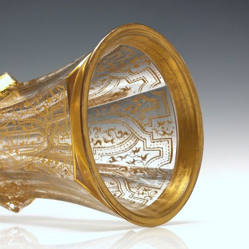 19TH CENTURY GILDED GLASS RUMMER C1850 - ADDITIONAL PHOTO 3