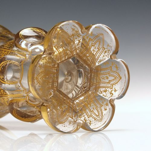 19TH CENTURY GILDED GLASS RUMMER C1850 - ADDITIONAL PHOTO 4
