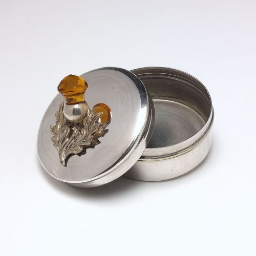 VICTORIAN SCOTTISH EPNS TRINKET OR JEWELLERY BOX C1880 - ADDITIONAL PHOTO 1
