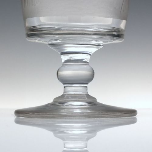 PROVINCIAL GRAND MASTER COMPANY OF ODD FELLOWS ENGRAVED GLASS RUMMER C1837 - ADDITIONAL PHOTO 2