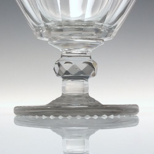 LARGE 19TH CENTURY ANGLO IRISH GLASS RUMMER C1830 - ADDITIONAL PHOTO 2