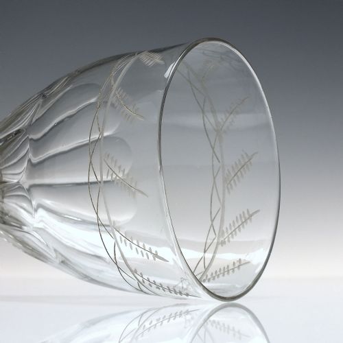 LARGE 19TH CENTURY ENGRAVED GLASS RUMMERS C1810 - ADDITIONAL PHOTO 3