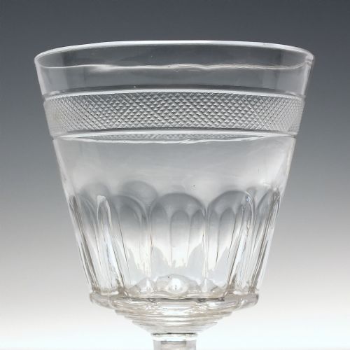 GEORGIAN 19TH CENTURY BUCKET BOWL GLASS RUMMERS C1820 - ADDITIONAL PHOTO 3
