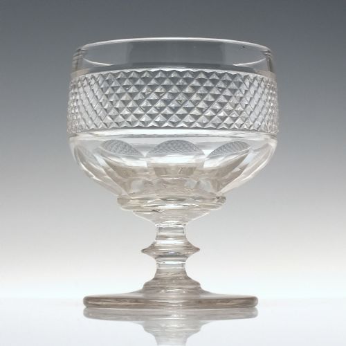 19TH CENTURY ANGLO IRISH GLASS RUMMER C1830 - ADDITIONAL PHOTO 1
