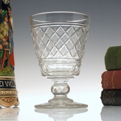 19th century anglo irish glass rummer c1820 - CATEGORY: ANTIQUE GLASS - DATED 1800