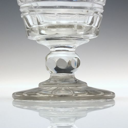 19TH CENTURY ANGLO IRISH GLASS RUMMER C1820 - ADDITIONAL PHOTO 2