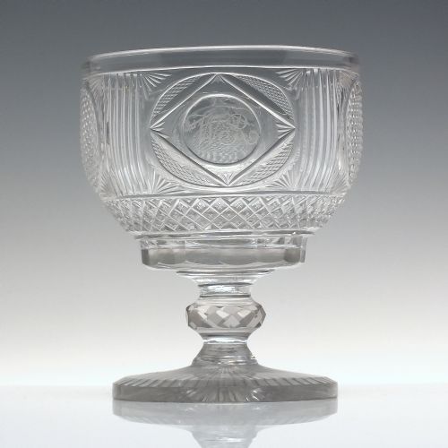 RARE 19TH CENTURY ANGLO IRISH GLASS RUMMER C1830 - ADDITIONAL PHOTO 1
