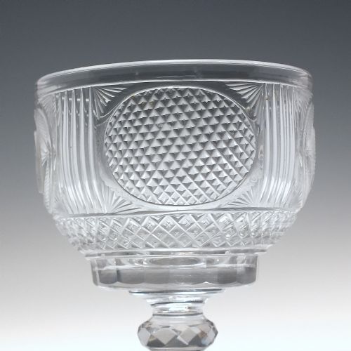 RARE 19TH CENTURY ANGLO IRISH GLASS RUMMER C1830 - ADDITIONAL PHOTO 4