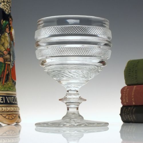 rare 19th century anglo irish glass rummer c1830 - CATEGORY: ANTIQUE GLASS - DATED 1850