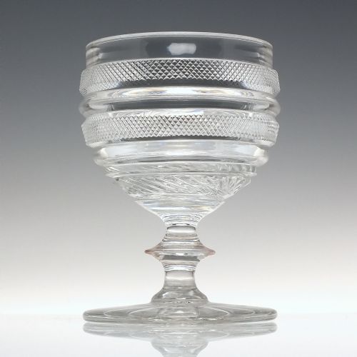 RARE 19TH CENTURY ANGLO IRISH GLASS RUMMER C1830 - ADDITIONAL PHOTO 1