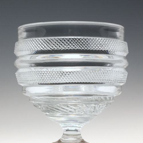 RARE 19TH CENTURY ANGLO IRISH GLASS RUMMER C1830 - ADDITIONAL PHOTO 2
