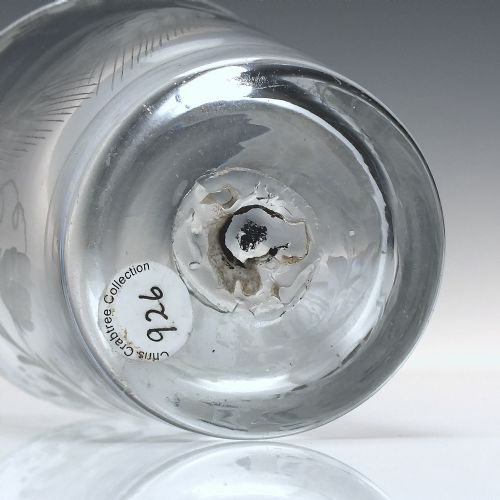 18TH CENTURY ENGRAVED ALE GLASS TUMBLER C1785 - ADDITIONAL PHOTO 4